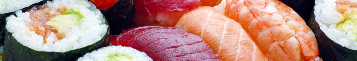 Eating Sushi at Fujiyama Sushi Bar restaurant in Virginia Beach, VA.